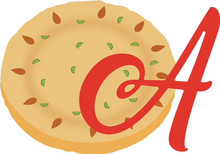 Cartoon Pizzawith Red At Symbol