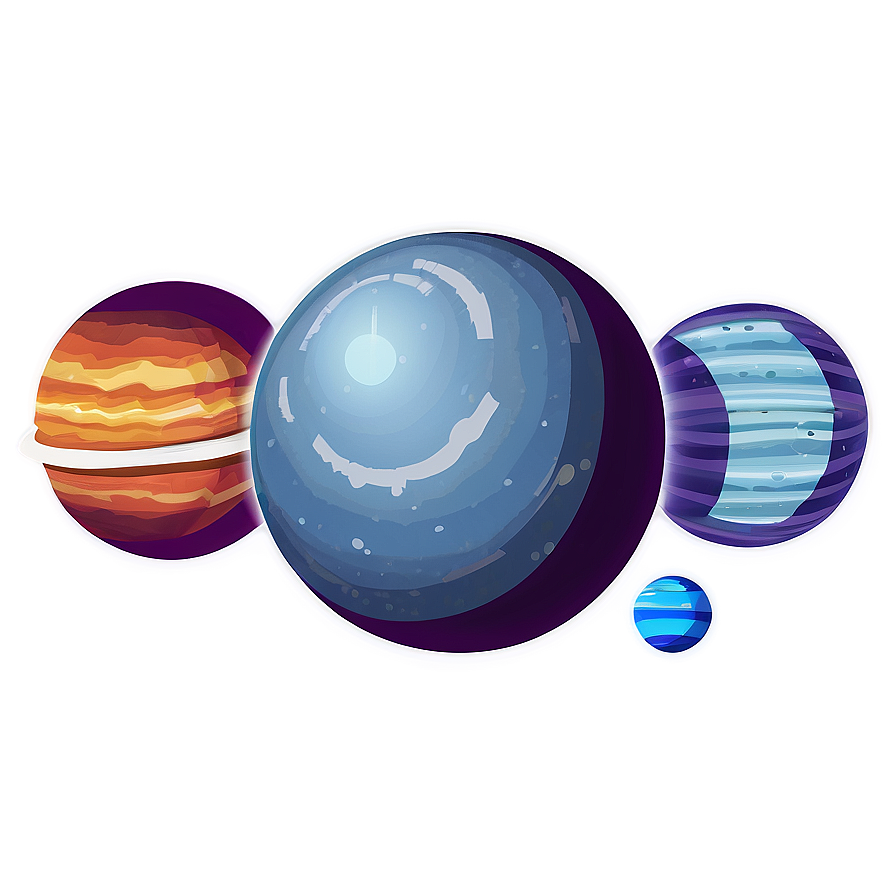 Cartoon Planets Png Uaf24