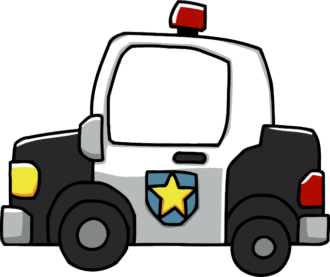 Cartoon Police Car Illustration