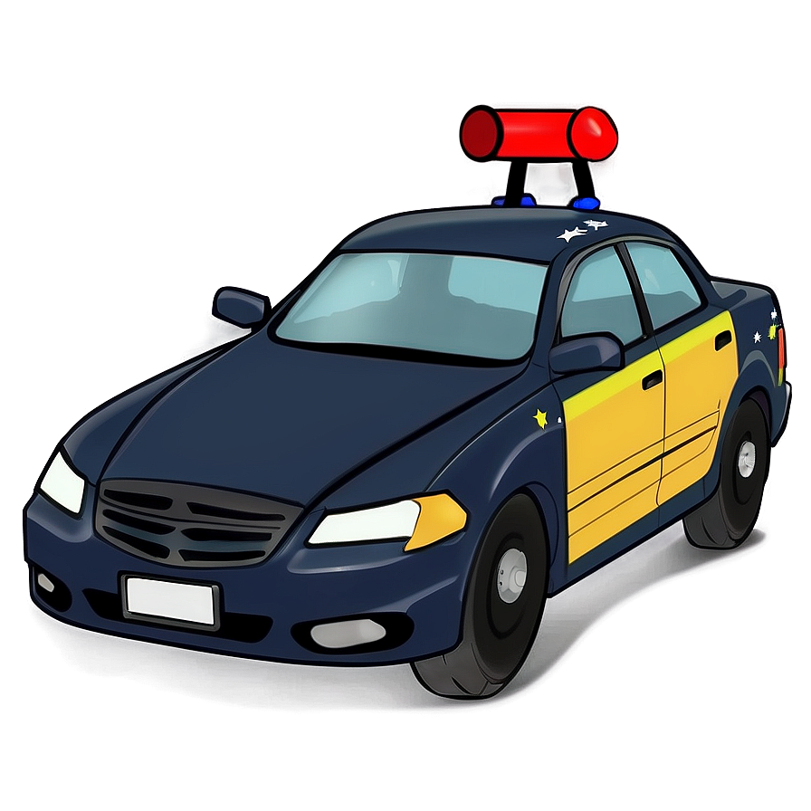 Cartoon Police Car Png 13