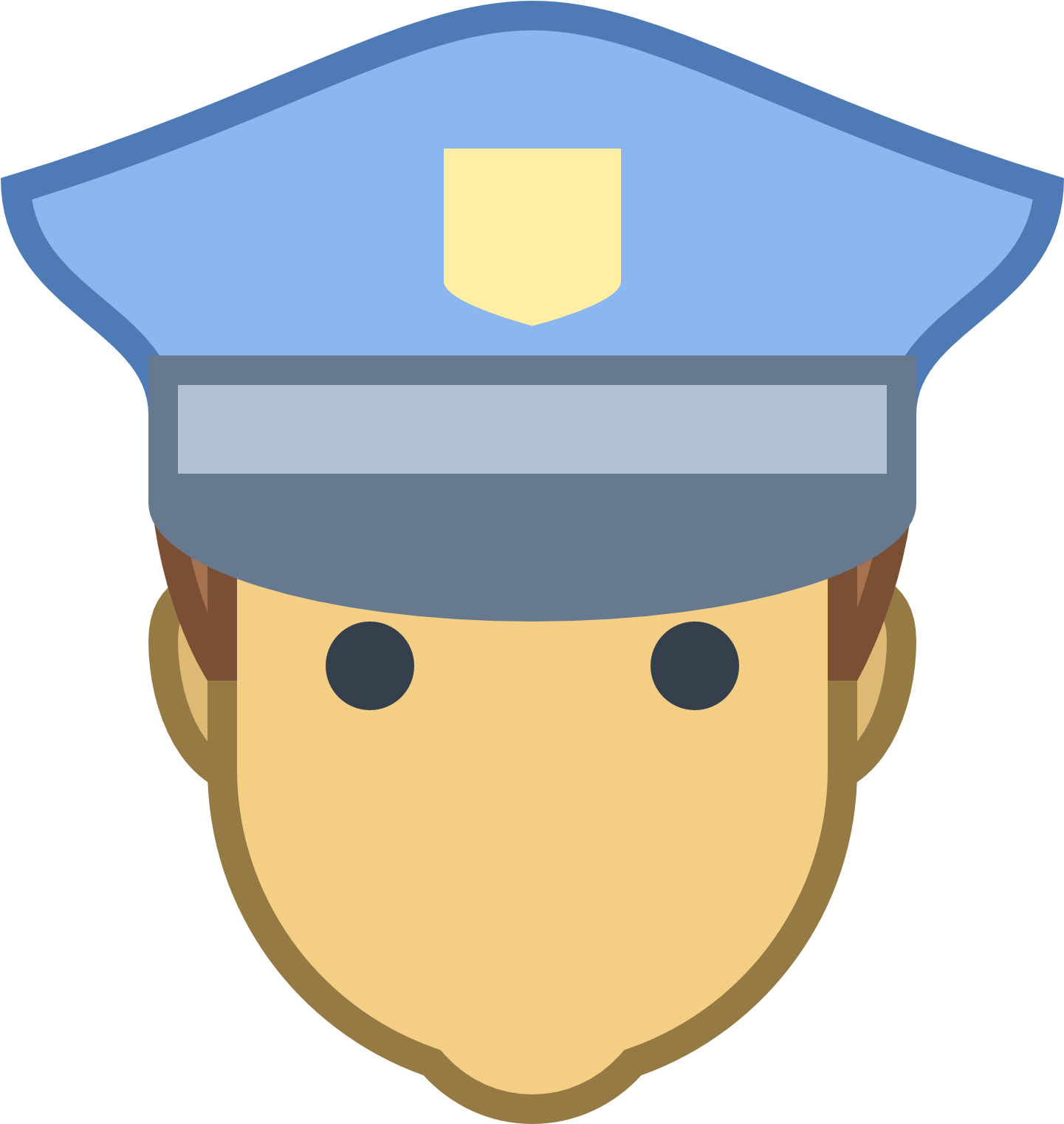 Cartoon Policeman Icon