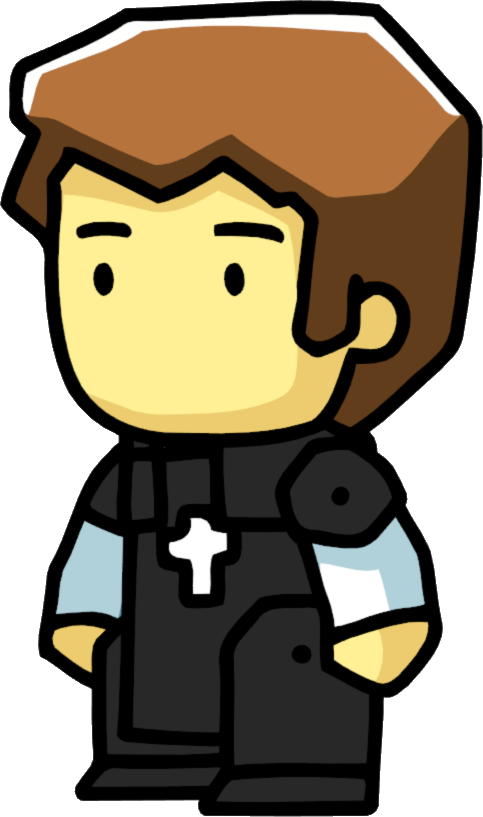 Cartoon Priest Character