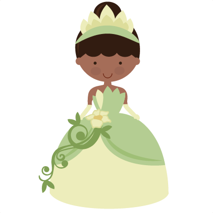 Cartoon Princessin Green Gown.png