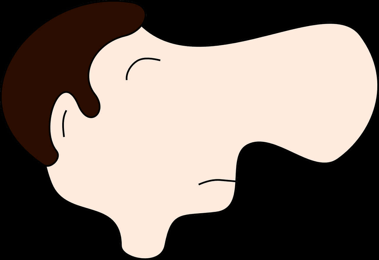 Cartoon Profile Nose Illustration