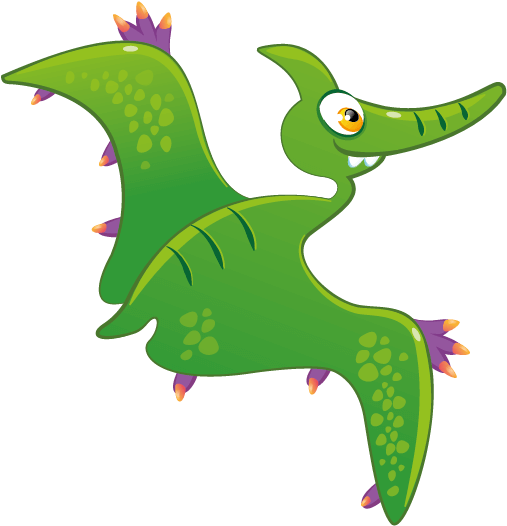 Cartoon Pterosaur Flying Dinosaur.png