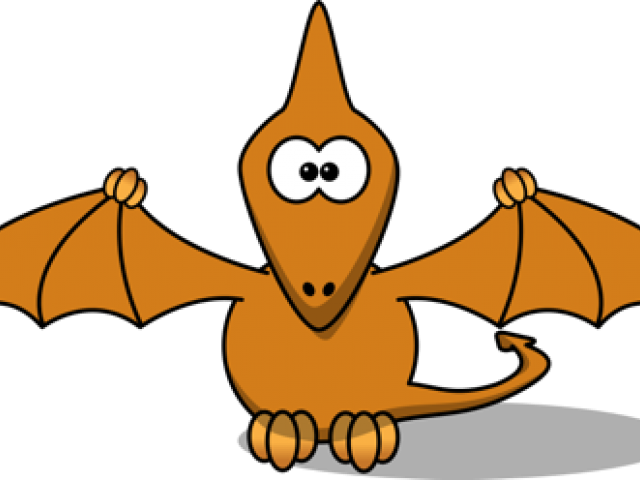 Cartoon Pterosaur Spread Wings