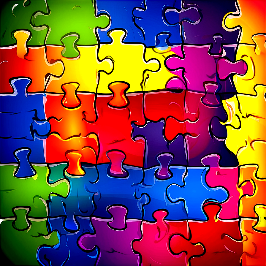 Cartoon Puzzle Pieces Png 06132024