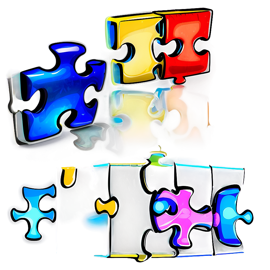 Cartoon Puzzle Pieces Png 06132024