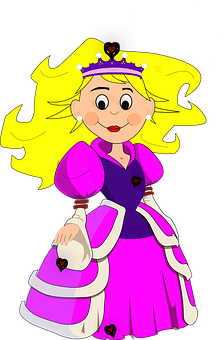 Cartoon Queenin Pink Dress
