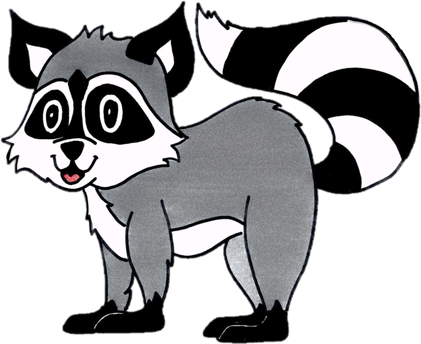 Cartoon Raccoon Illustration