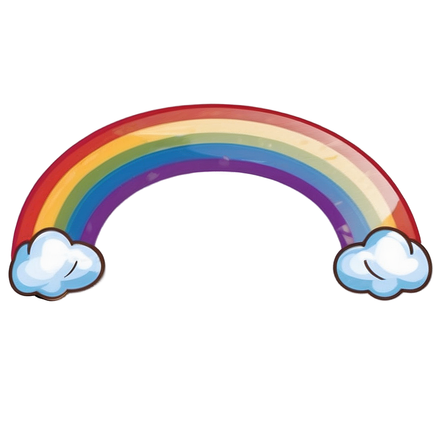 Cartoon Rainbow Illustration Png 06252024