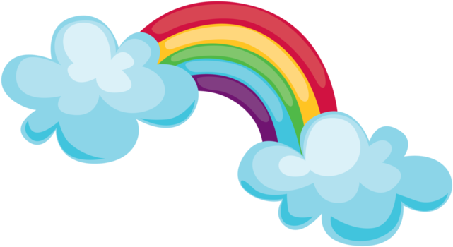 Cartoon Rainbowand Clouds