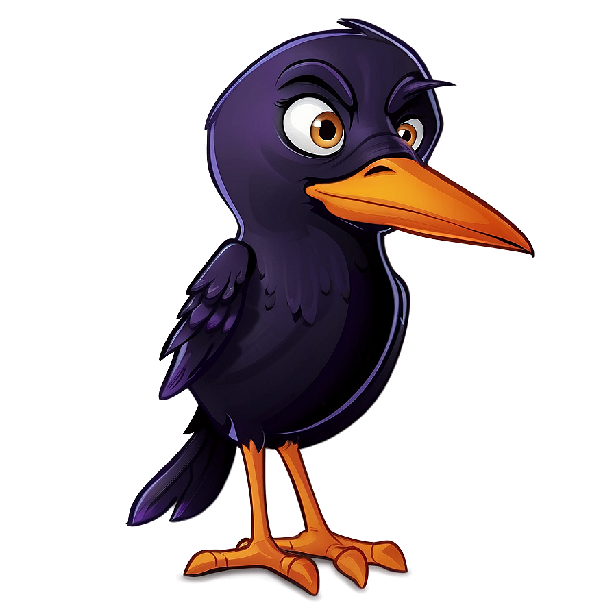 Cartoon Raven Character Png 34