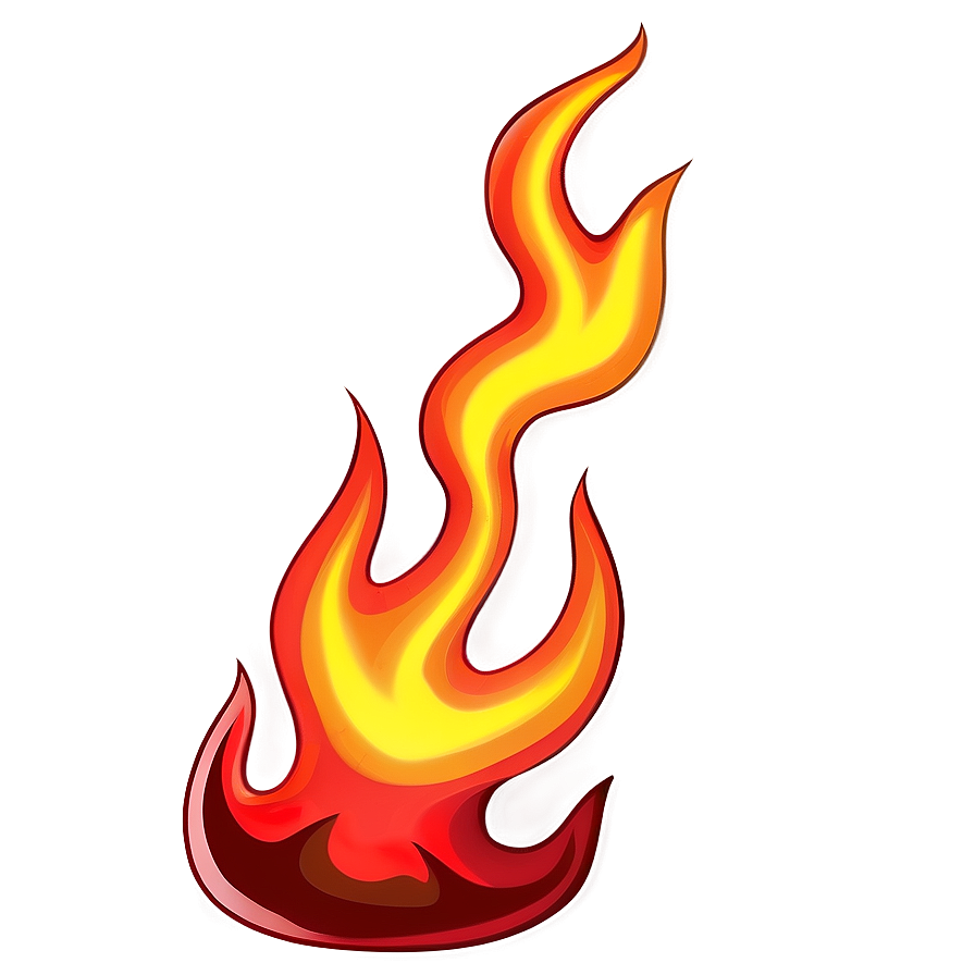 Cartoon Red Fire Png 06252024