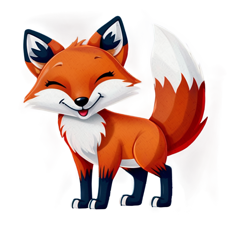 Cartoon Red Fox Png 06242024