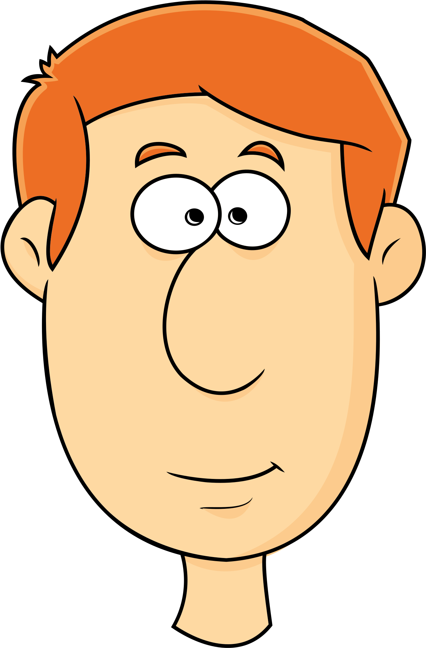 Cartoon Redhead Man Clipart