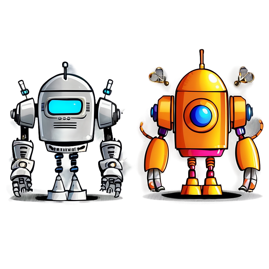 Cartoon Robots Png Dyo33