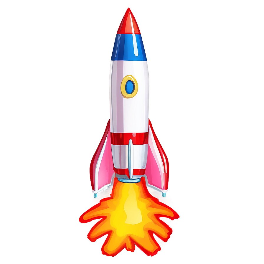 Cartoon Rocket Fire Png 06212024