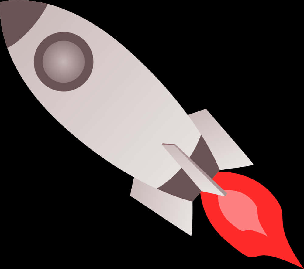 Cartoon Rocket Illustration