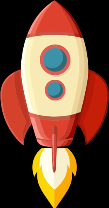 Cartoon Rocket Illustration