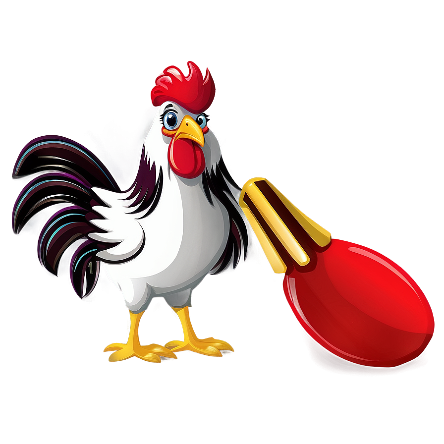 Cartoon Rooster Design Png Qqf