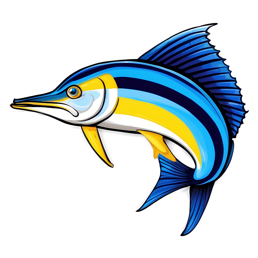 Cartoon Sailfish Drawing Png Ouq