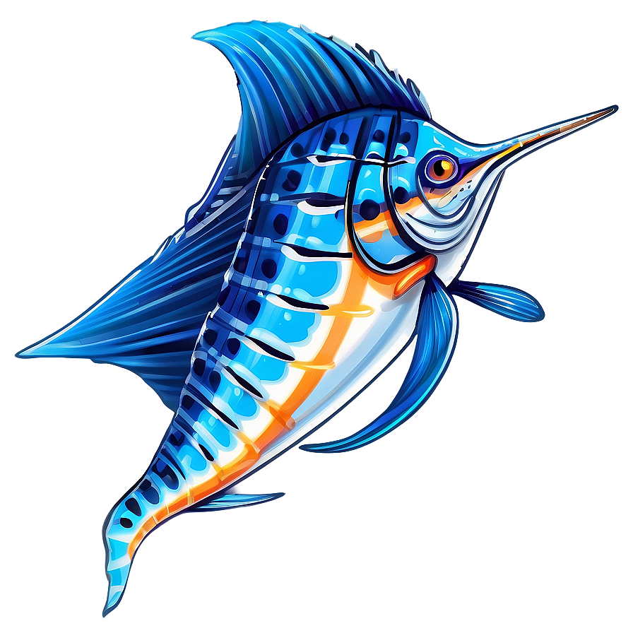 Cartoon Sailfish Drawing Png Pic