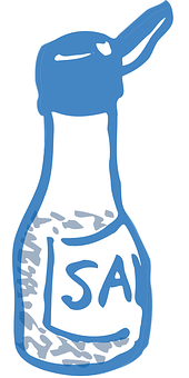 Cartoon Salt Shaker Graphic