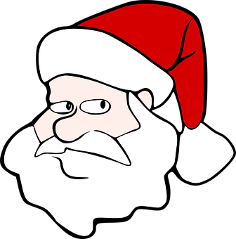 Cartoon Santa Claus Portrait