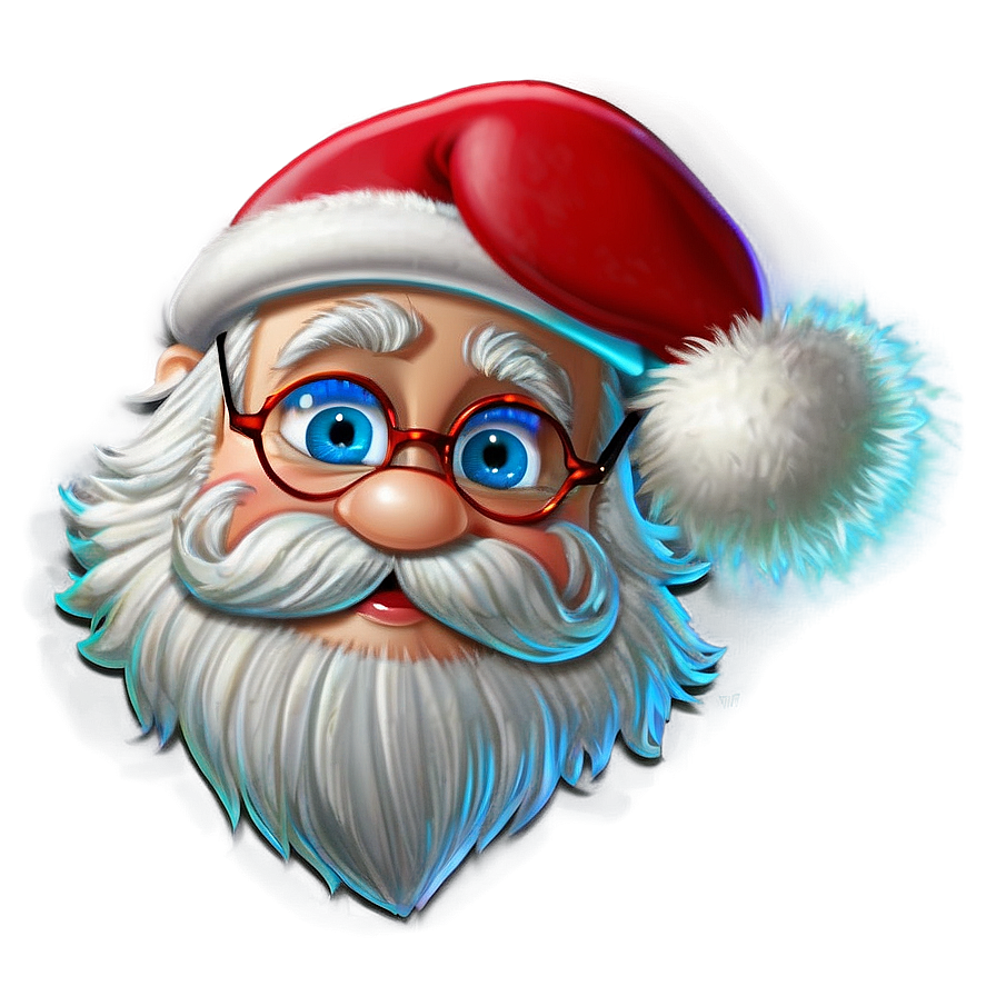 Cartoon Santa Glasses Png Jtk2