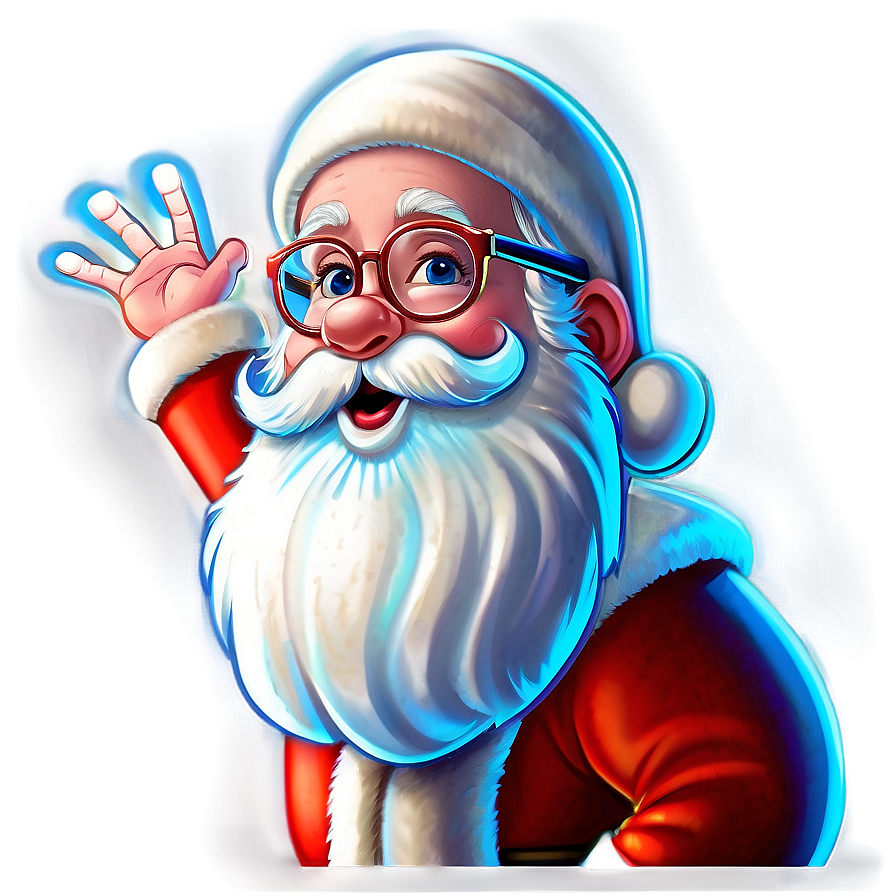 Cartoon Santa Glasses Png Odw83