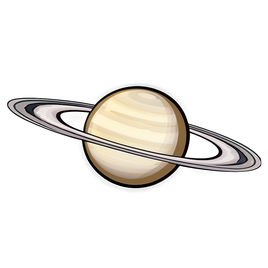 Cartoon Saturn Art Png 05212024