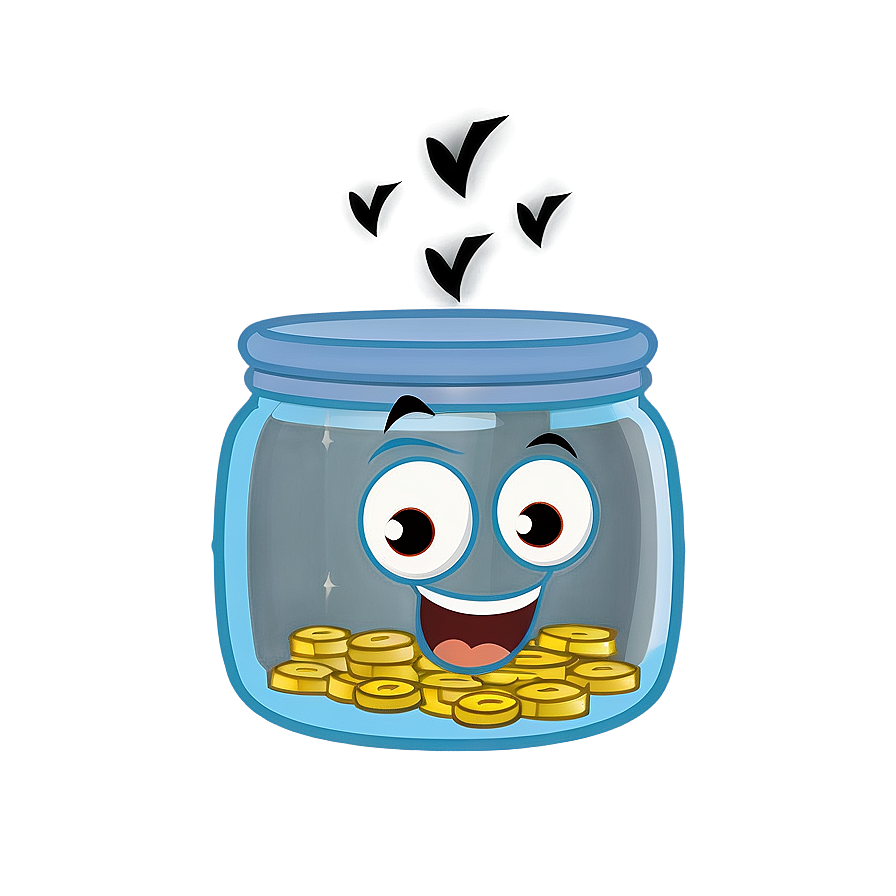 Cartoon Savings Jar Png Pju