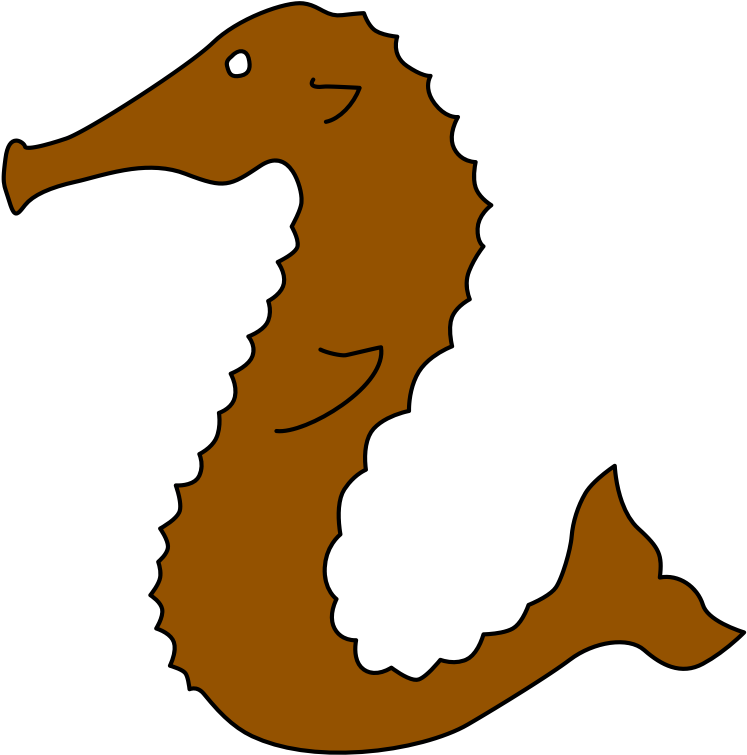 Cartoon Seahorse Illustration