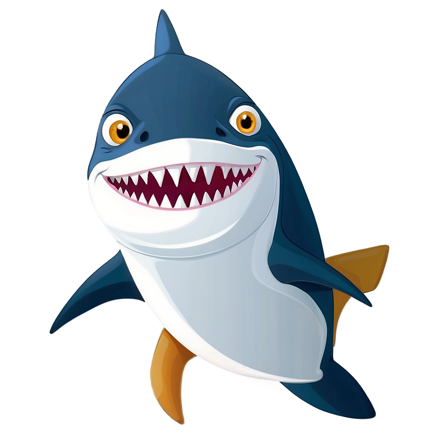 Cartoon Shark Character Png 9