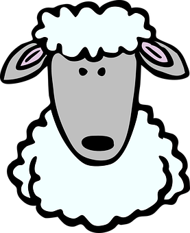 Cartoon Sheep Graphic