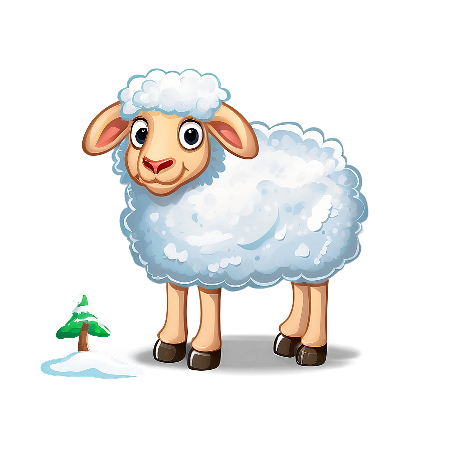 Cartoon Sheep In Snow Png 46