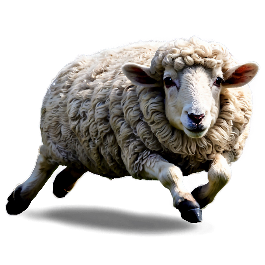 Cartoon Sheep Jumping Png Kfj95