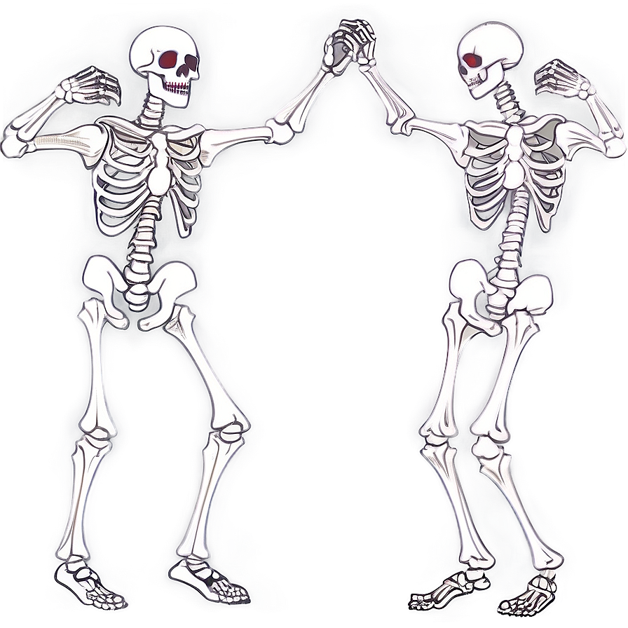 Cartoon Skeleton Dance Png 06262024