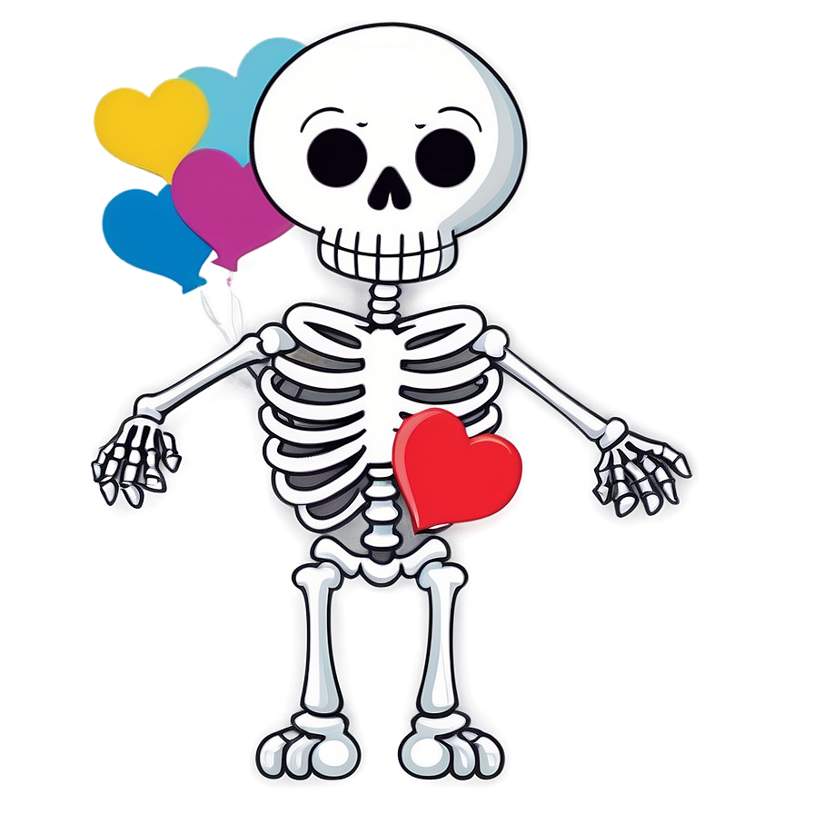 Cartoon Skeleton In Love Png Ubc