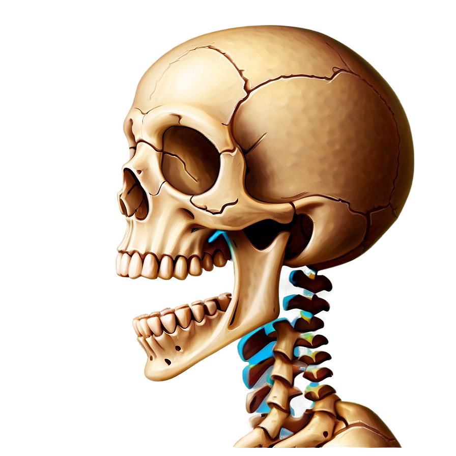 Cartoon Skeleton Side View Png Ope66