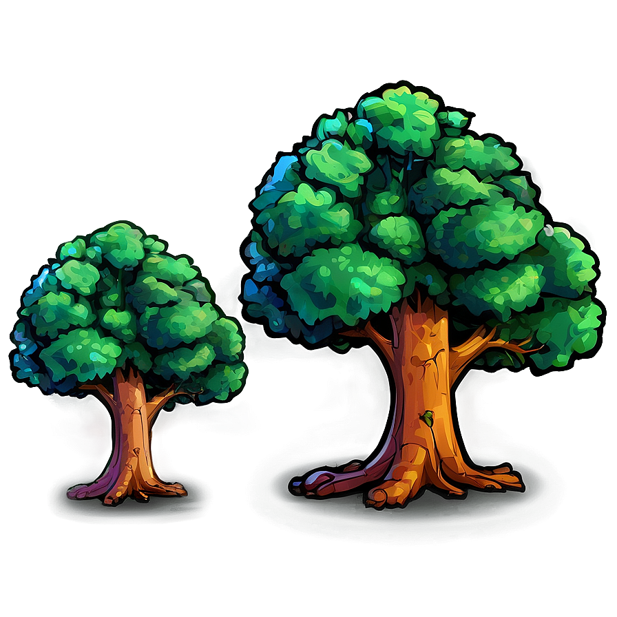 Cartoon Small Tree Png Eqc40