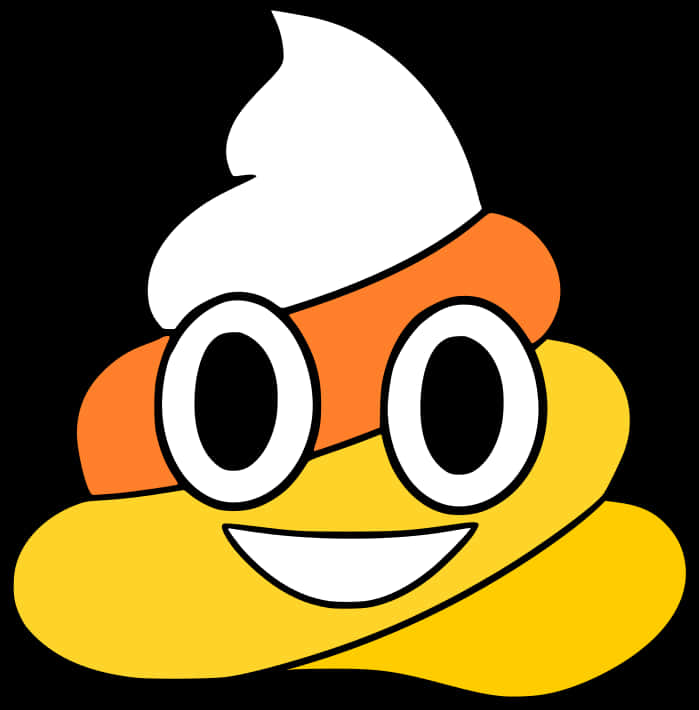 Cartoon Smiling Poop Emoji
