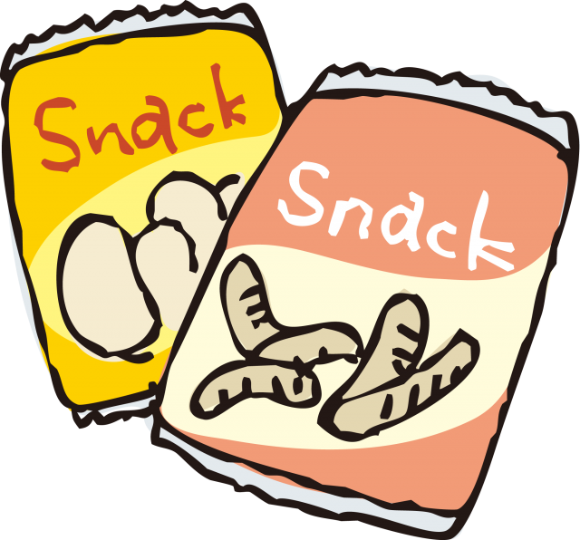 Cartoon Snack Packages Illustration