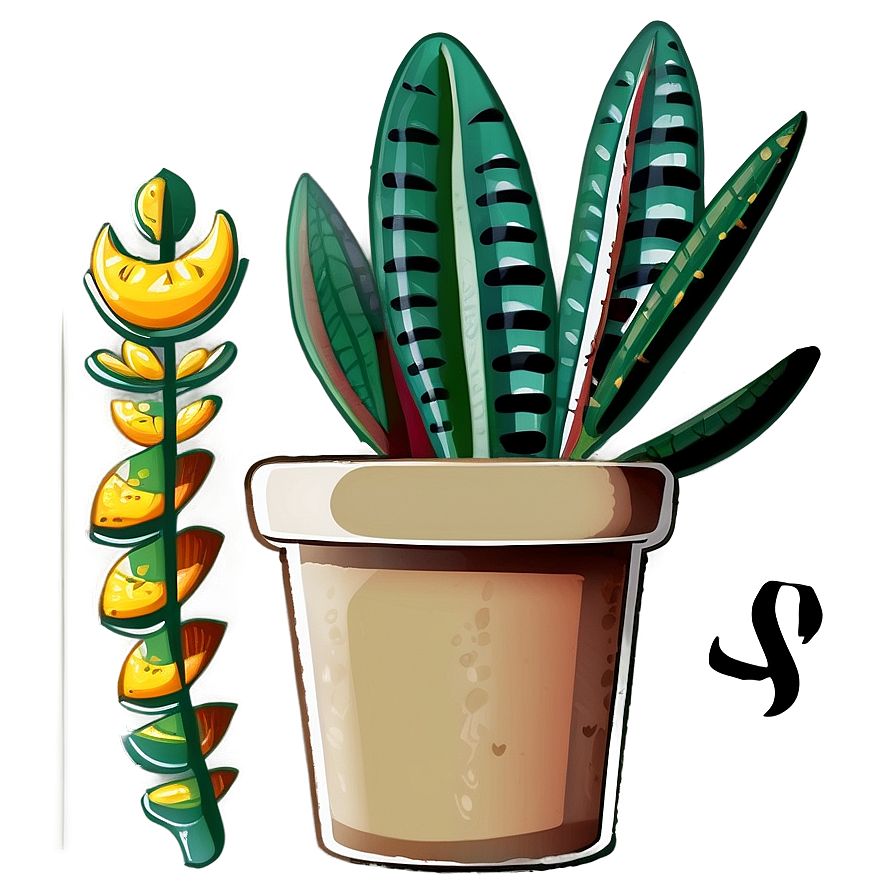 Cartoon Snake Plant Png Iam98