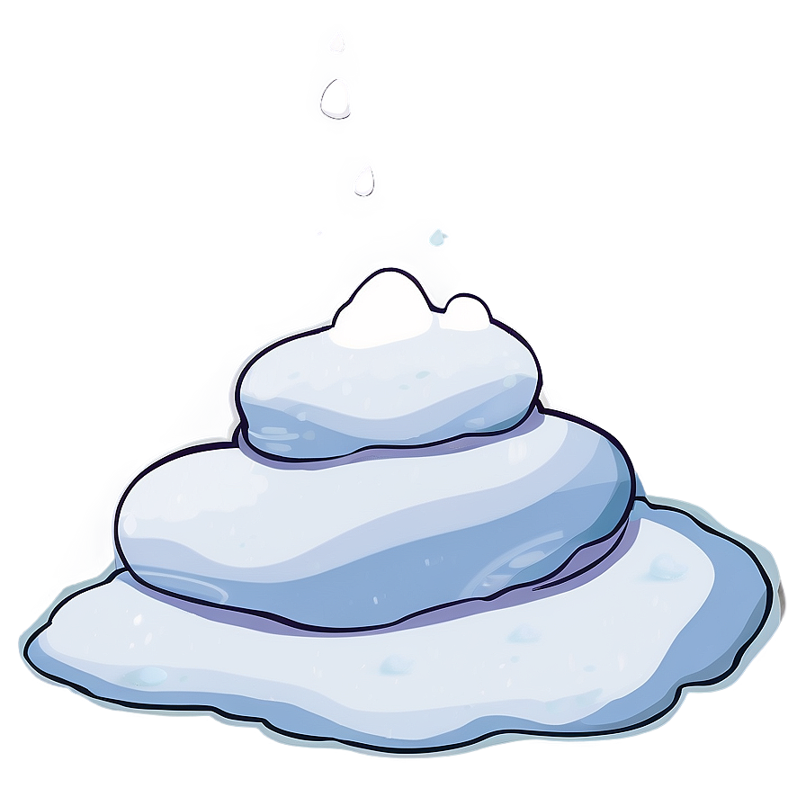 Cartoon Snow Pile Png Jok