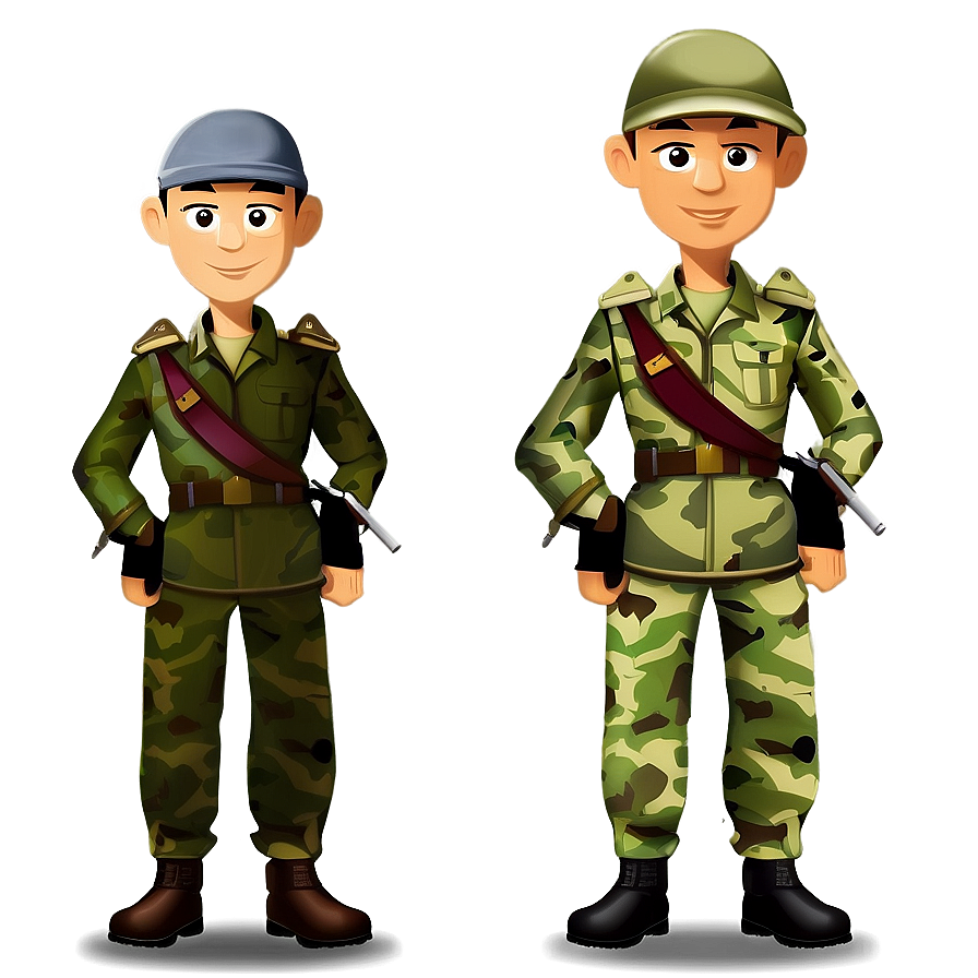 Cartoon Soldiers Png 06122024