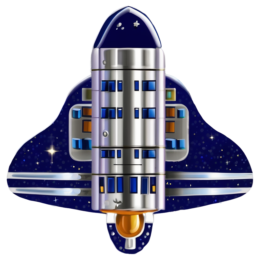 Cartoon Spacecraft Illustration Png 06292024