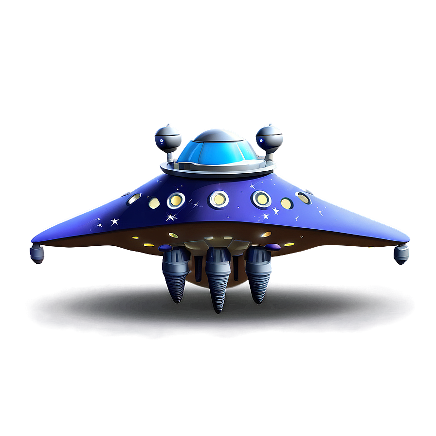 Cartoon Spacecraft Illustration Png Hso12