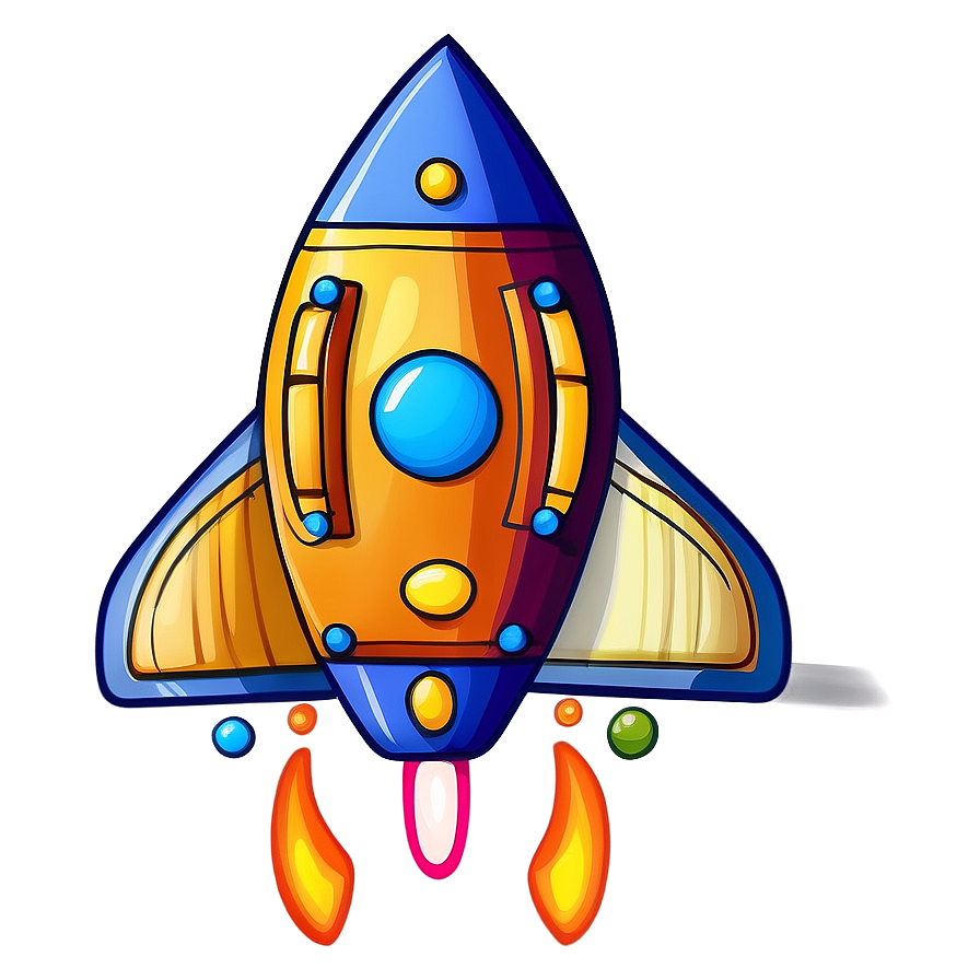 Cartoon Spaceship Design Png 05212024